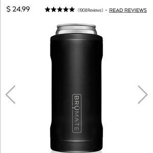 Brumate matte black 12oz slim can hopsulator.